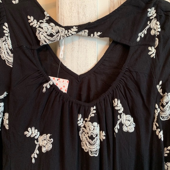 Free People Black and White Floral Dress - Picture 2 of 2